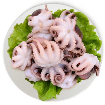 鲜船长活冻小八爪鱼内脏翻花小章鱼冰鲜海鲜水产活冻八爪鱼1000g