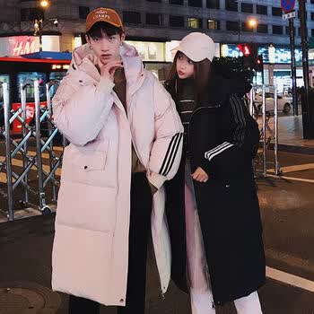 潮至 冷库棉服男中长款冬季潮ins保暖加厚防寒服东北大棉袄情侣装大衣