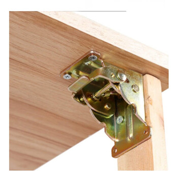 重型90度自锁炕折叠铰链合页桌椅腿脚茶几沙发床家具连接五金配件 双