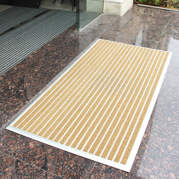 必拓铝合金地垫毯酒店银行门口防尘垫连锁店入口防水垫子除尘刮泥垫