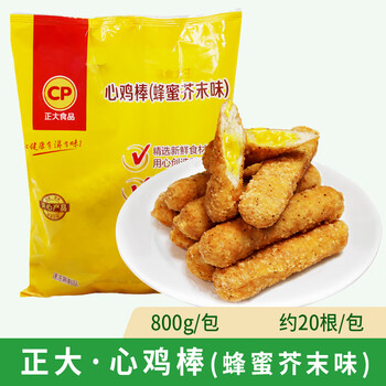正大食品(cp)心鸡棒蜂蜜芥末味夹心鸡肉条冷冻油炸半成品汉堡韩式小吃