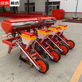 新款玉米播种机小四轮悬浮式玉米精播机拖拉机四轮带免耕播种施肥一体