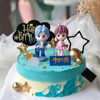 芙滋窝斗罗大陆生日蛋糕创意男童唐三小舞动漫儿童女孩子款全国同城