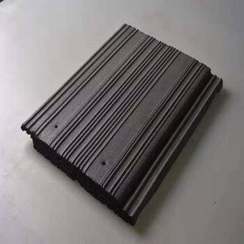 黛惑定制水泥平板瓦片混凝土瓦别墅屋顶波形彩瓦屋面脊瓦水沟檐口90度