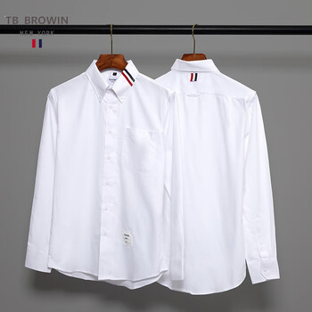 tb browin潮牌tb 衬衫男纯棉牛津纺男女商务休闲免烫春季长袖白衬衣