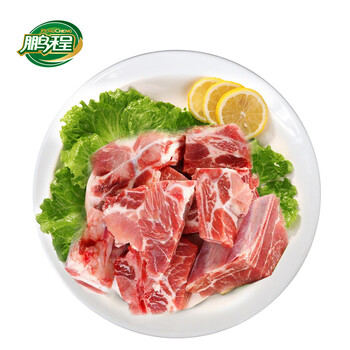 鹏程 无颈猪前排500g 免切猪排骨生鲜猪小排猪骨头 国产猪肉生鲜 猪骨
