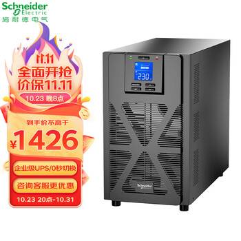 APC&施耐德电气SPM1K在线式UPS不间断电源1KVA/800W电脑服务器网络设备应急电源断电保护 内置电池售后上门