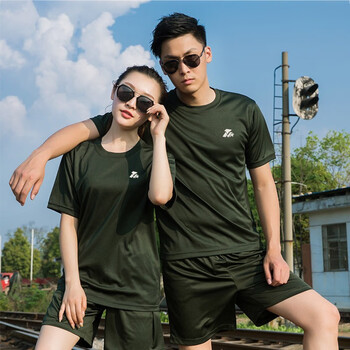 颜扬21新式体能服男际j华3543短袖作训练服女夏季情侣户外旅行半袖t恤