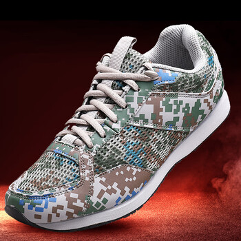 新式迷彩鞋作训鞋体能训练鞋跑步胶鞋迷彩跑鞋解放鞋登山徒步鞋男