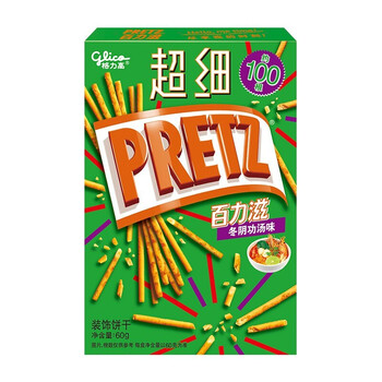 格力高(glico) 百力滋樱花草莓味超细巧克力饼干棒抹茶白脱微辣虾味