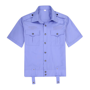 交巡大环扣夏装短袖衬衫半袖工作装执勤保安制服夏季半袖衬衣警夏执勤