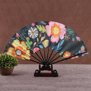 李贞贤扇子cos李贞贤大眼睛跳舞蹈扇子韩国折扇将进酒日式绢布十骨