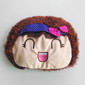 卡维瑞暖手抱枕插手毛绒玩具动漫暖手捂抱枕两用学生午休趴睡枕冬天