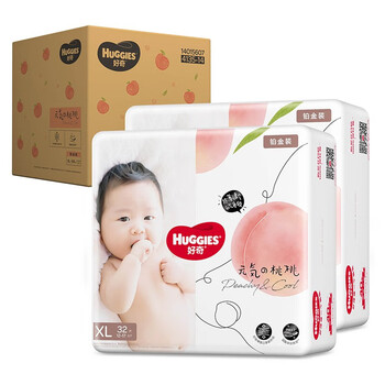 好奇(huggies)铂金装纸尿裤 尿不湿 小桃裤 尿布湿 纸尿片 纸尿裤 xl