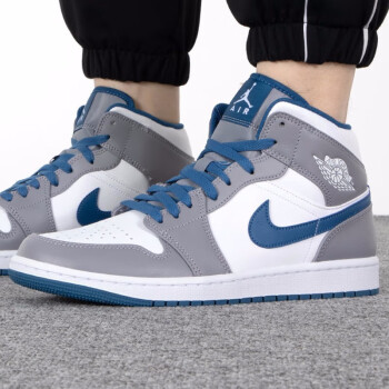 耐克(nike)男鞋air jordan 1 mid aj1高帮实战训练篮球鞋时尚潮流休闲