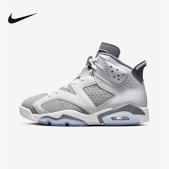 nike耐克jordan6retroaj6白灰复刻男子篮球鞋运动鞋ct852910041