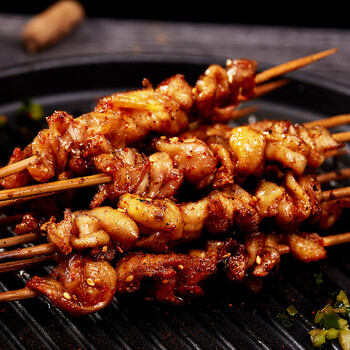 【七鲜鸡皮串】七鲜&管氏 鸡皮串(21g×10串/袋) 适合1~2人 居家户外