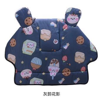 绿源冬季电动车挡风被四季通用防风保暖电瓶车摩托车防水车被 灰韵花影 均码