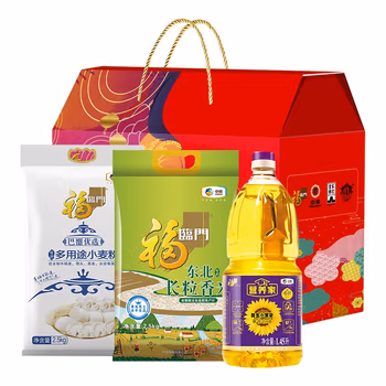福临门粮油大礼包礼品团购员工福利送礼唯粹福小厨大礼包 5kg +1.45L