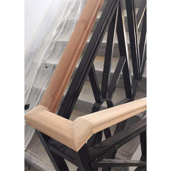 实木楼梯松木橡木扶手马蹄工地红榉木商场楼梯木栏杆木扶手弯头 其他
