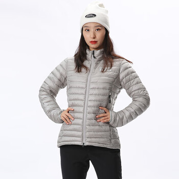 RUNNING RIVER奔流 女冬 轻薄款棉服户外运动骑行登山滑雪中层衣外套L2391L2392 L2391-013灰 无帽 S