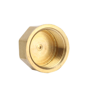 内牙铜堵头管帽铜接头铜闷头水管接头3分4分6分1寸dn251寸