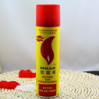 DＸL防风充气打火机气体罐大瓶罐液丁烷气喷火枪汽瓶通用气体200ML 1瓶价格 单瓶200ML