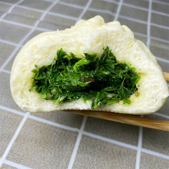 满栎小谷南京传统美食刘长兴秧草包野菜秧草馅素菜大包子营养早餐包