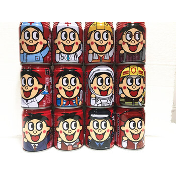 旺仔不同职业罐医护职业消防员职业款245ml*12罐 8个指定常态职业