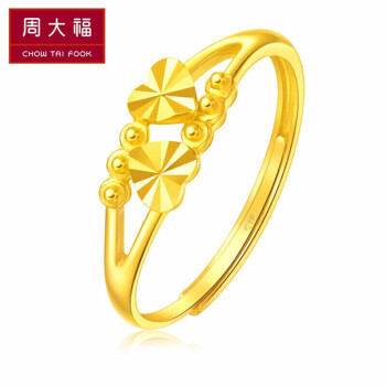 周大福黄金戒指价格走势,心心相守唤醒美丽