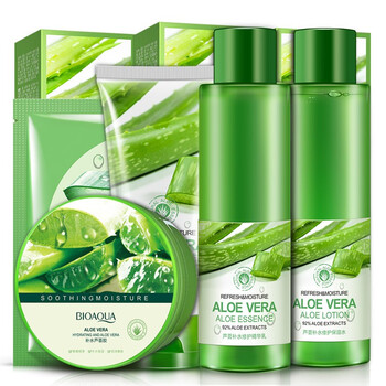 泊泉雅芦荟胶面霜保湿凝胶舒缓控油晒后睡眠免洗面霜补水保湿修护芦荟