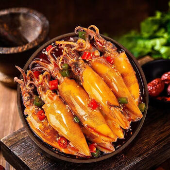 陈玉成八爪鱼大爆头麻辣小海鲜熟食即食罐装水产鲜活香辣鱿鱼须罐头