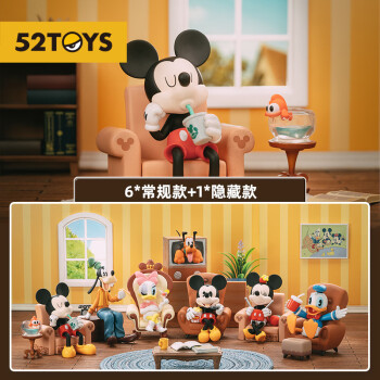 52TOYS 米奇和朋友们 欢聚时光系列盲盒 动漫潮玩摆件手办女孩生日礼物女生 整盒6只