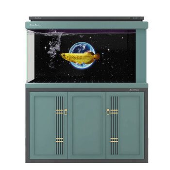 森森sunsun鱼缸大型生态超白龙鱼缸客厅落地水族箱免换水博雅1500fd