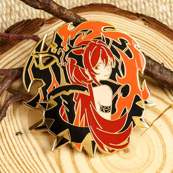 漫易二次元动漫游戏明日方舟陈夕w吧唧金属徽章胸针挂件同人周边