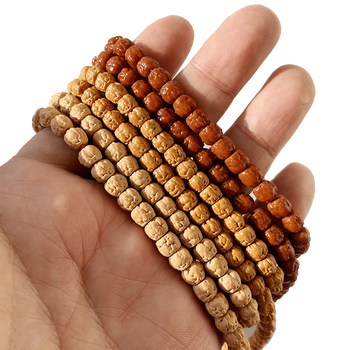 捷凤 藏式佛手小金刚菩提子108颗佛珠 矮桩五爪金龙原籽单圈手串 链