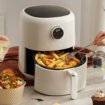 小熊(bear)空气炸锅家用微蒸汽电炸锅无油烟低脂多功能气炸锅大功率