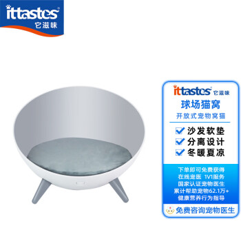它滋味猫狗窝价格走势,我选品质好,价格优惠的半开放式猫窝和圆球形狗窝带垫子