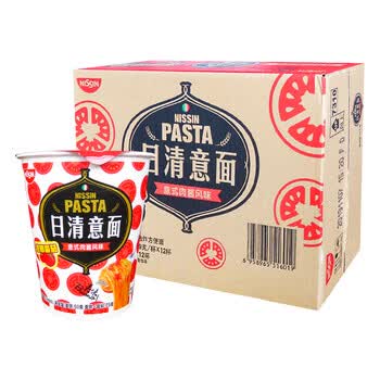 日清 方便面 意面 意式肉酱风味74g*12杯整箱装意大利面节日礼盒礼品