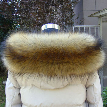 2019新品毛领子服帽子帽条毛领条女士单买黑白色通用 狼毛