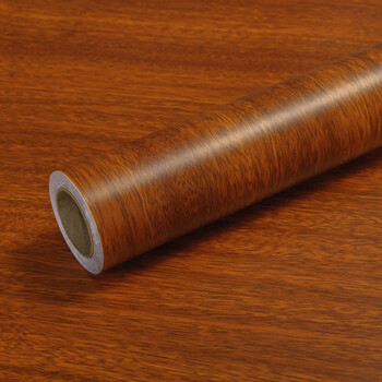 加厚自粘木纹贴纸水潮柜木门贴衣柜子桌面仿木旧家具翻新墙纸印茄木