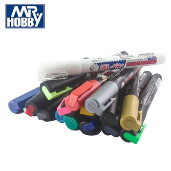 MR.HOBBY郡士马克上色笔高达模型油性勾线笔军事坦克模型渗线笔工具套装 马克笔全套【04-19+GM300】