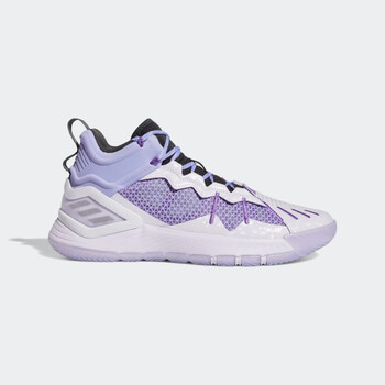 阿迪达斯adidas罗斯soc签名版中高帮篮球运动鞋男子浅紫灰白gx2933392
