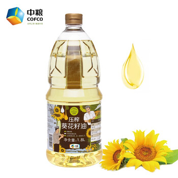 中粮初萃压榨葵花籽油1 8l食用油 图片价格品牌报价 京东