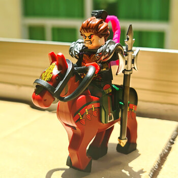 乐高(lego)中国三国演义积木第三方古代城堡小侠关羽模型人仔赤兔马