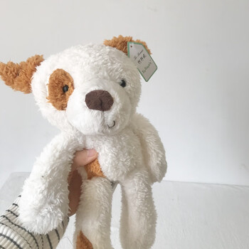 玩具熊女孩陪睡北欧日系可爱小毛绒娃娃安抚公仔情侣礼物白色小狗长度