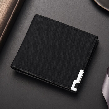 长锦卡包男超薄个性钱包男短款学生薄潮款超薄个性皮夹简约可放驾驶证