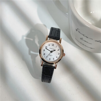 岚立仕学生高考考试专用手表女款初高中简约复古高颜值韩系学院风黑色