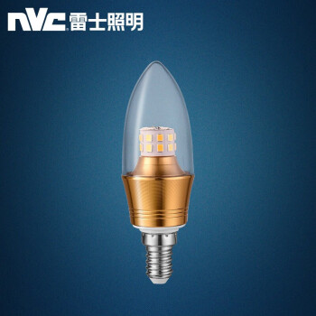 雷士（NVC） 雷士照明 led灯泡蜡烛灯尖泡家用节能灯蜡烛泡 蜡烛泡 e14小螺口 5W 白光 E14小螺口 高106mm