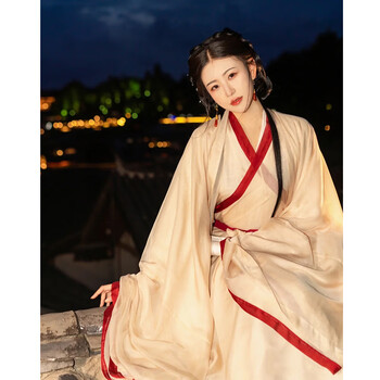 神明少女汉服女魏晋制古装中国风广袖交领襦裙超仙气飘逸古风春秋